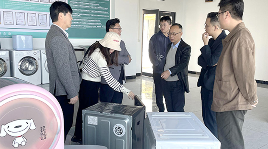 再續前緣！客戶遠道而來到訪金環電器洽談滾筒干衣機合作